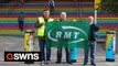RMT Union forms picket outside Birmingham New Street station