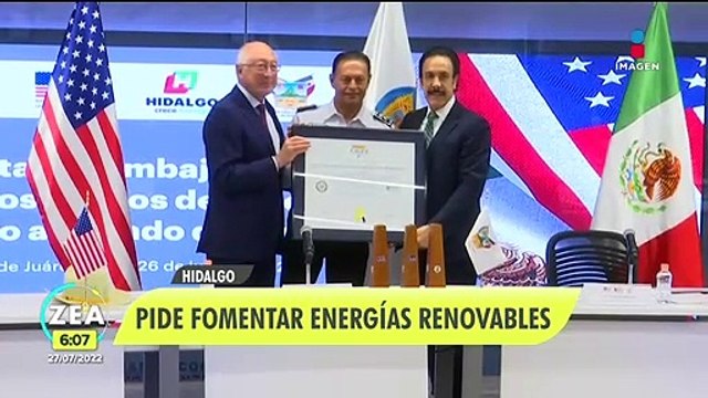 Ken Salazar pide fomentar las energías renovables ante sequía en México