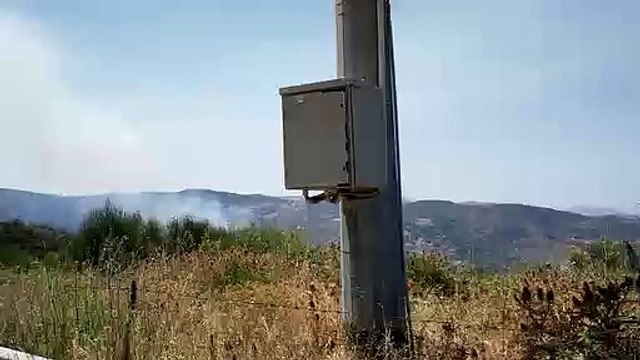 Incendio a Santo Stefano di Camastra