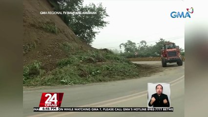 Landslide at rockslide, naitala sa Benguet at Baguio; 2 patay | 24 Oras