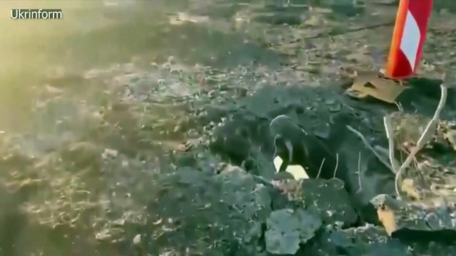 A Kherson region bridge 'badly damaged' by Ukraine shelling