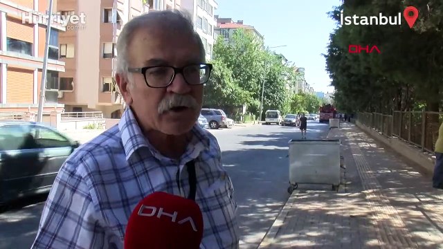 Bakırköy'de hastane bahçesinde yangın çıktı