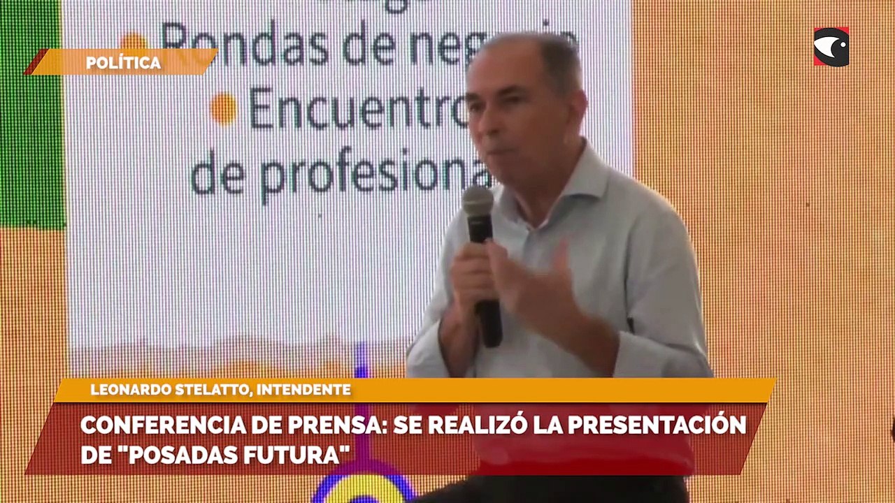 Conferencia de prensa se realizó la presentación de Posadas Futura