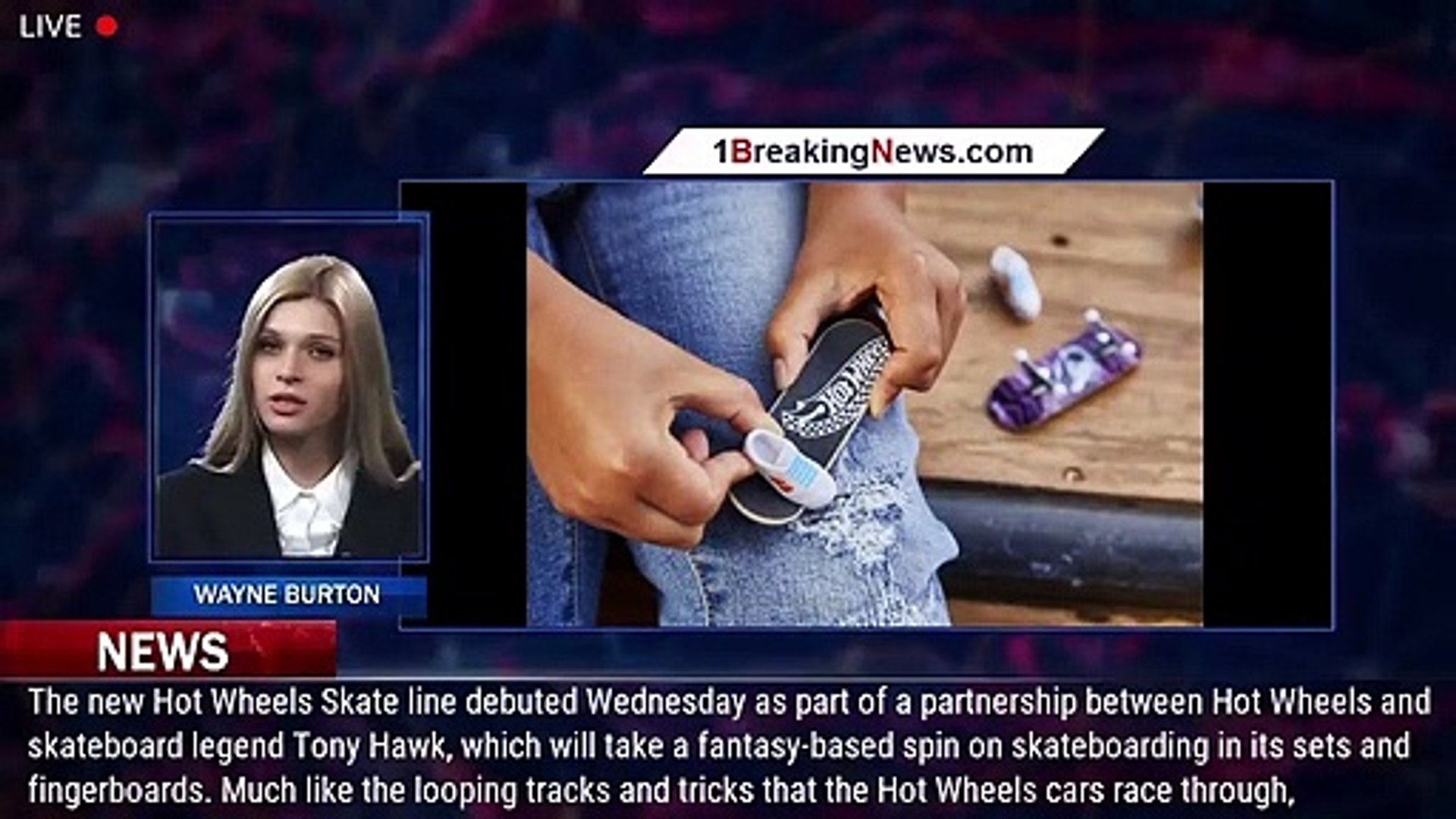 Tony Hawk, Hot Wheels Debut New Skate Line Featuring Fingerboards