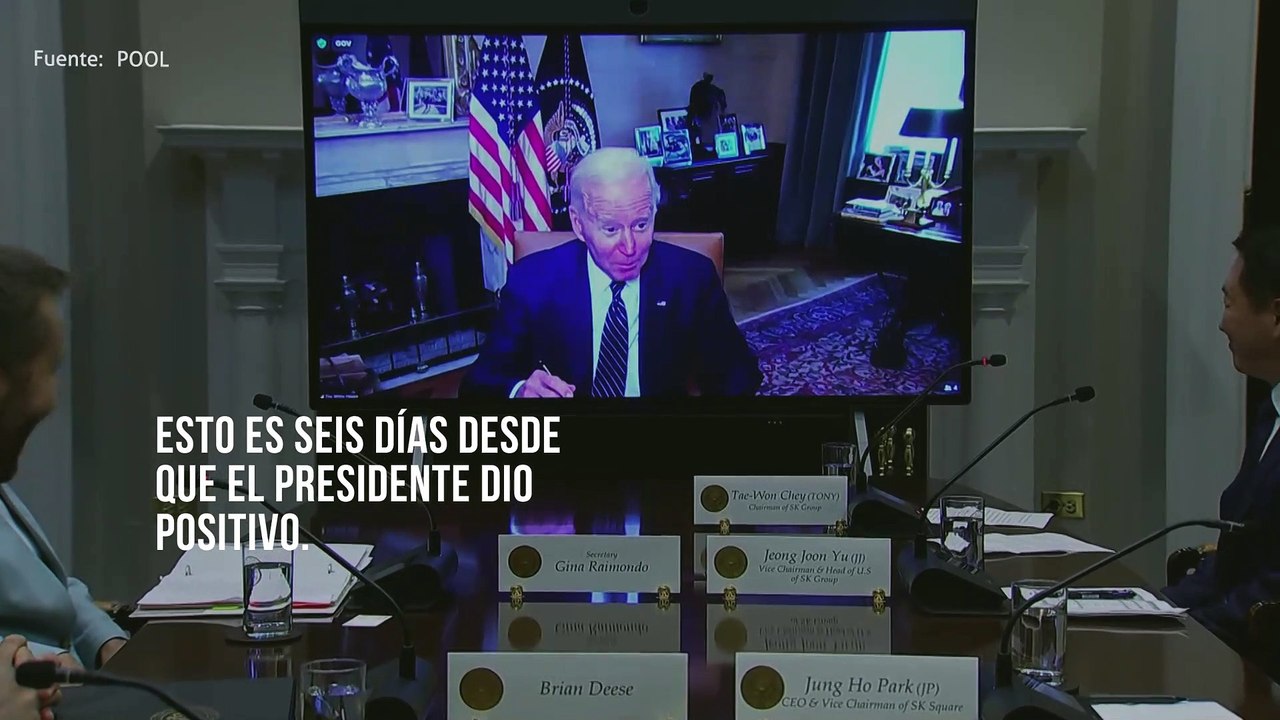 El presidente Biden da negativo para Covid-19