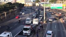 Motoristas de reboque protestam contra morte de condutor vítima de delegado
