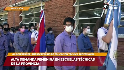 Alta demanda femenina en escuelas técnicas de la provincia