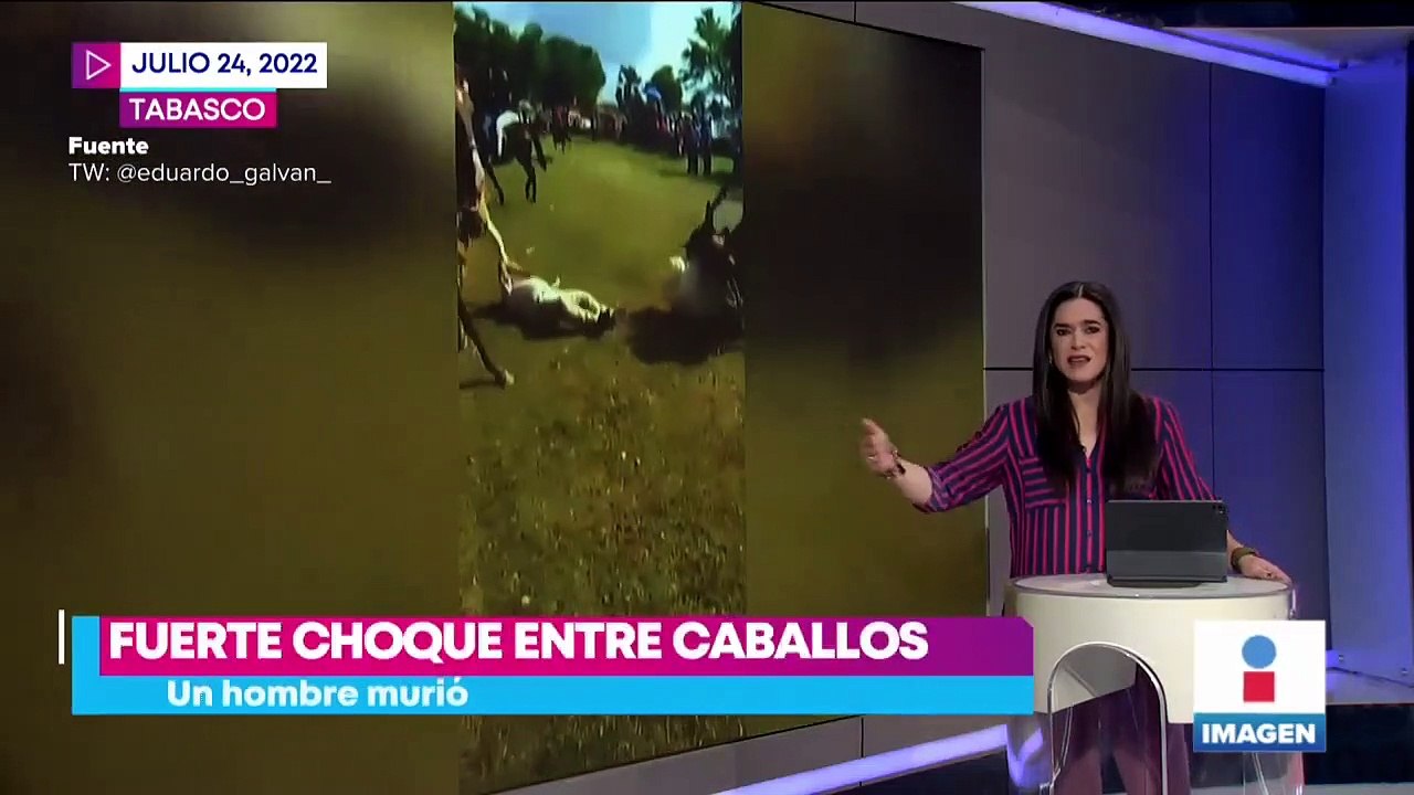 Captan mortal choque entre jinetes