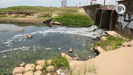 Pestilentes aguas son descargadas a la altura de la colonia Paraíso