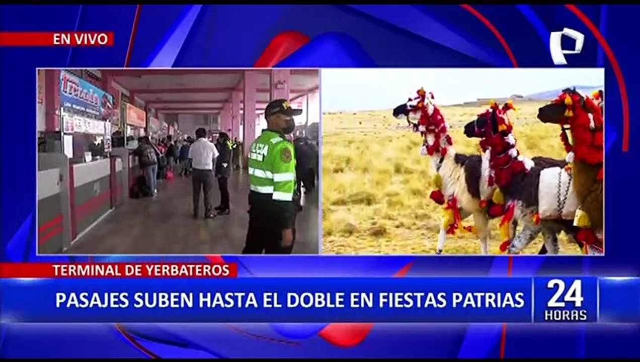 Por Fiestas Patrias: precios de pasajes se duplican en Terminal Yerbateros