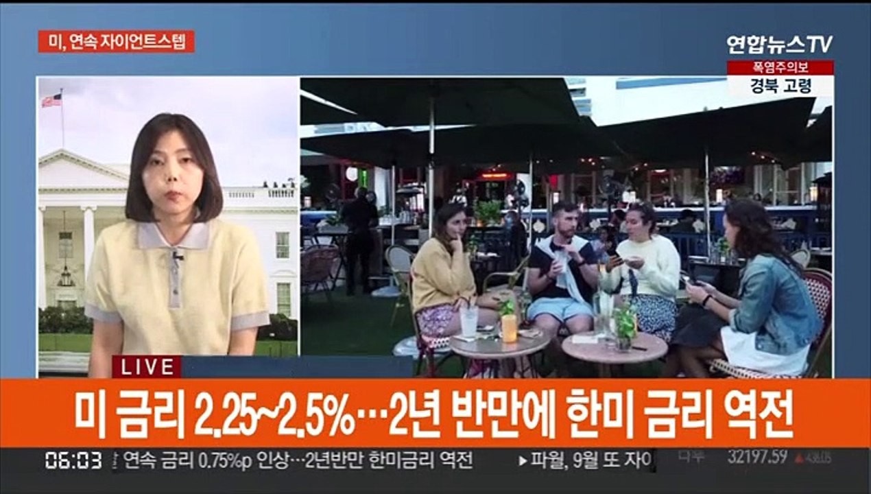 미 연준, 두달 연속 '자이언트 스텝'…한미 금리 역전