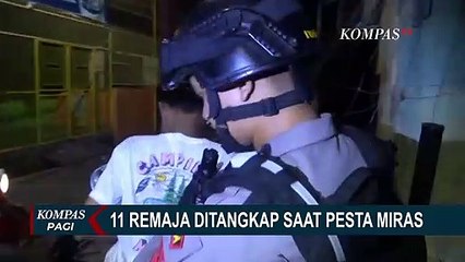 下载视频: Dicurigai Hendak Tawuran, Polisi Amankan 11 Remaja di Makassar saat Pesta Miras!