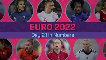 Women's Euros 2022 - Day 21 in Numbers