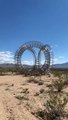 When Boredom Sets In  -  Shopping Cart Sculpture by  Imgur com In The Middle of  the Desert