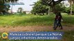 Maleza cubre el parque La Noria; juegos infantiles deteriorados