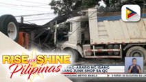 3 sugatan sa pag-araro ng isang truck sa isang junk shop sa Quezon City
