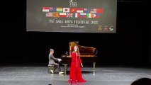 Nàng hậu nhí Bella Vũ nhận cúp vàng tại Liên hoan Âm nhạc châu Á 2022