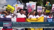 Médicos dominicanos iniciaron un plan de protestas para exigir mejoras laborales