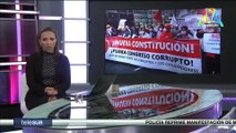 Perú: Organizaciones sociales exigen al Gobierno el cierre del Congreso y una nueva Constitución