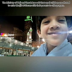 Kids Entry into Baitullah with Parents | Bachon ka Ma Bap k sath Haram Pak mein Dakhla | حرم میں بچے