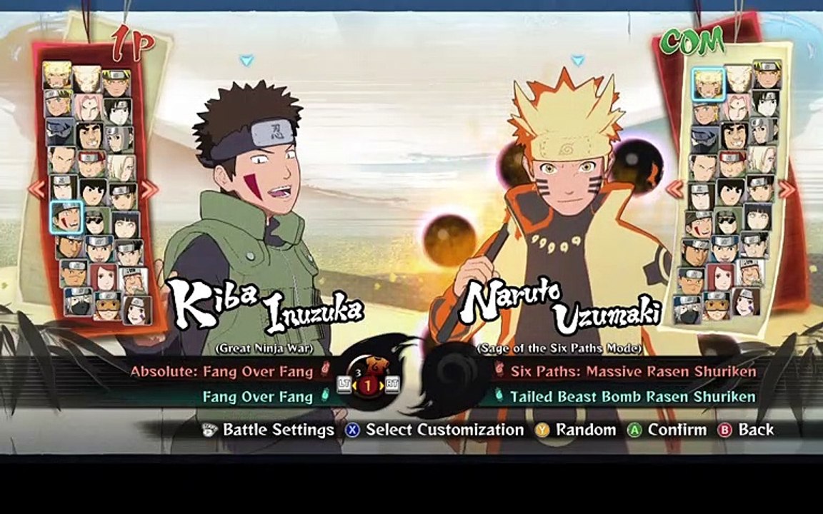 Gaara of the Sand vs Kankuro (Great Ninja War) | Naruto Ultimate Ninja Storm 4