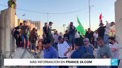 Irak: manifestantes coreaban insultos contra Irán mientras irrumpían en el Parlamento
