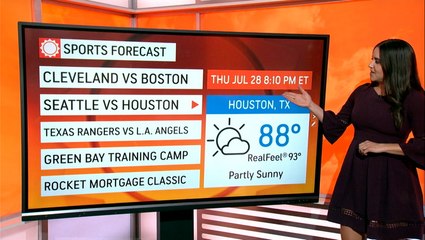 Pleasant weather in store for many sports events across the country on July 28