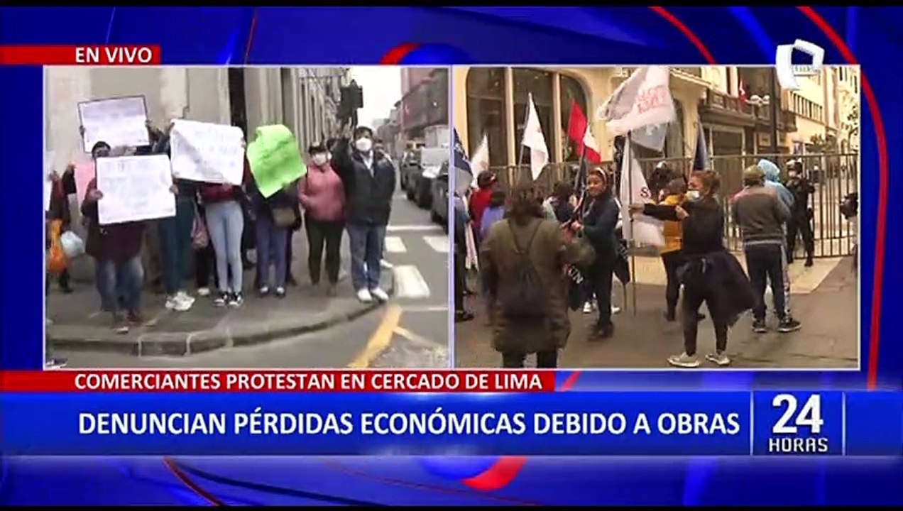 Cercado: comerciantes impedidos de trabajar por cierre de calles por obras