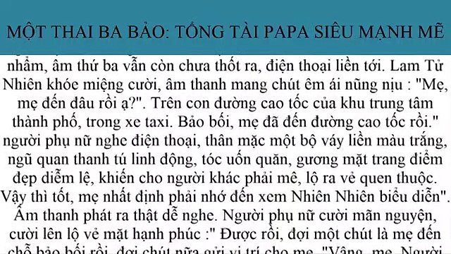 Một thai ba bảo- papa tổng tài siêu mạnh mẽ Tập 1 Truyện ngôn tình Chuyện n gôn tình