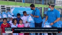 300 Paket Alat Tulis Dari Pembaca Harian Kompas Diberikan Kepada Anak-Anak Tambakrejo