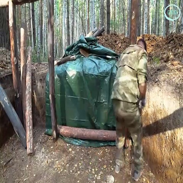 Building a long term dugout shelter in the wild forest in 6 months from start to finish.