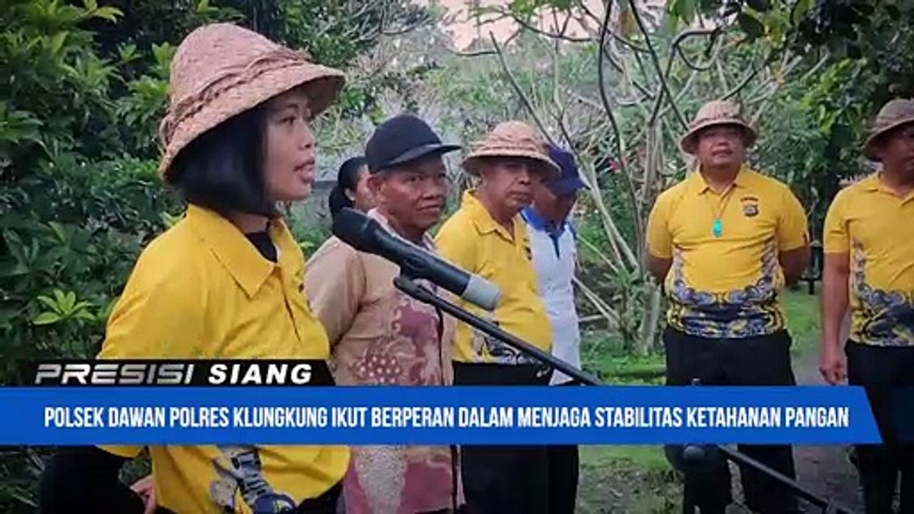 Polsek Dawan Polres Klungkung Ikut Berperan Aktif Dalam Menjaga Stabilitas Ketahanan Pangan