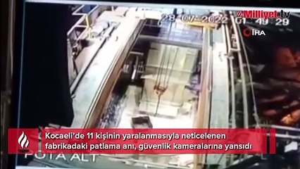 Kocaeli'de fabrikada patlama! 11 kişi yaralandı