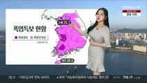 [날씨] 연일 무더위 기승…내륙 곳곳 소나기