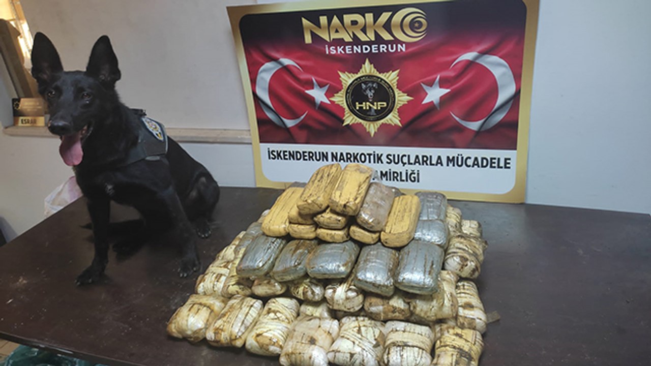 Hatay’da 41 kilo metamfetamin ile 6,4 kilo eroin ele geçirildi