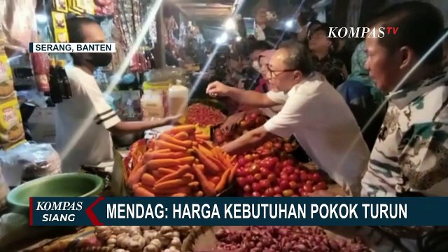 Pantau Harga Kebutuhan Pokok di Pasar, Mendag Infokan Tiga Komoditas Harga Sembako yang Turun
