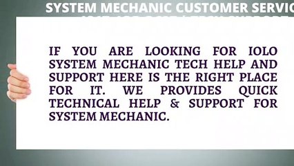 System mechanic +1817-4O5-O697 customer service phone number