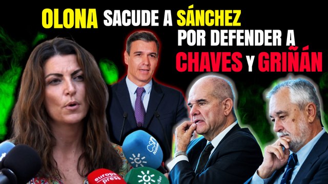 Macarena Olona (VOX) sacude a Pedro Sánchez (PSOE) por defender a los condenados Chaves y Griñán