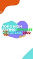 Top 3 High-Paying Affiliate Programs 2022