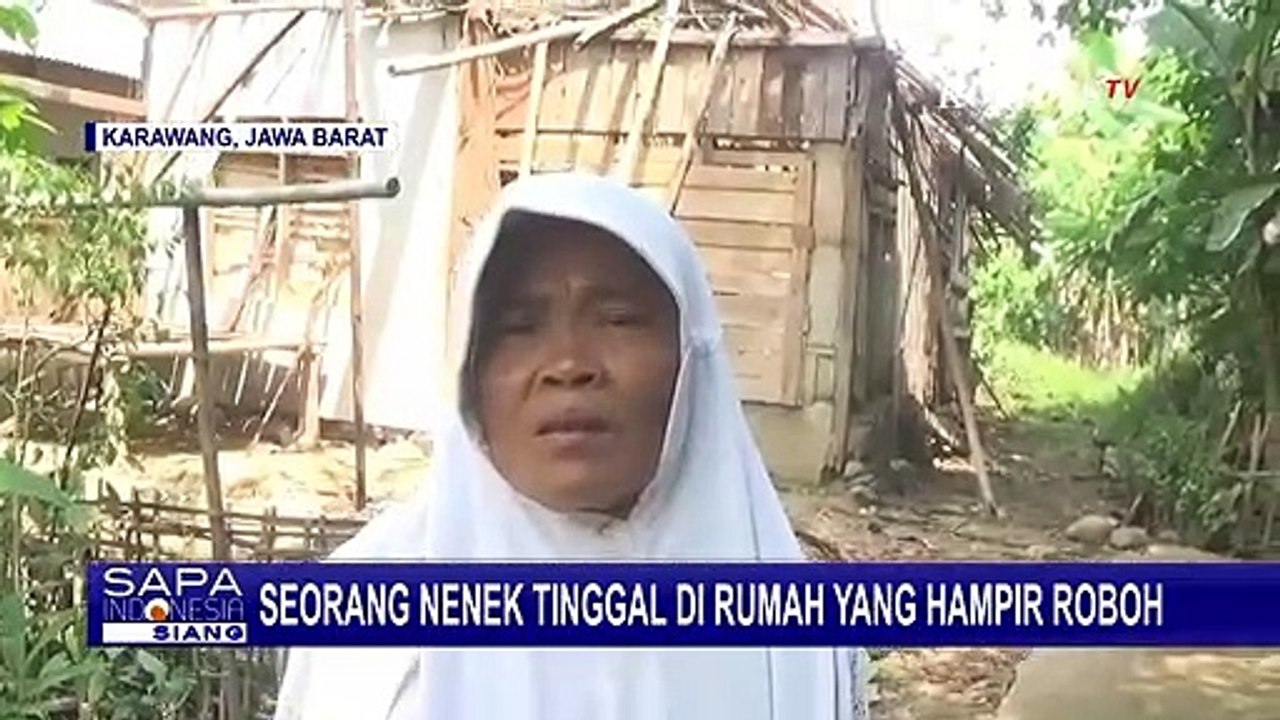 Nenek di Karawang Ini Tinggal di Rumah yang Hampir Roboh, Kemenkumham Berikan Bantuan Bangun Rumah!