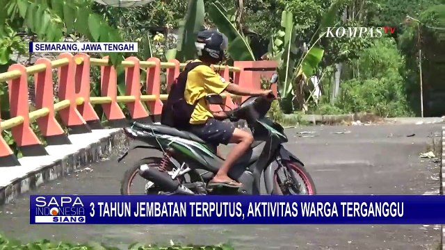 Jembatan Kalibendo di Semarang Tak Kunjung Diperbaiki Setelah 3 Tahun, Aktivitas Warga Terganggu!