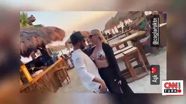 Seda Sayan ve eşi Çağlar Ökten’den Yunanistan tatilinde aşk dolu dans!