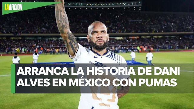 ¡Llegó el momento! Dani Alves debuta como titular con Pumas en el Olímpico de CU