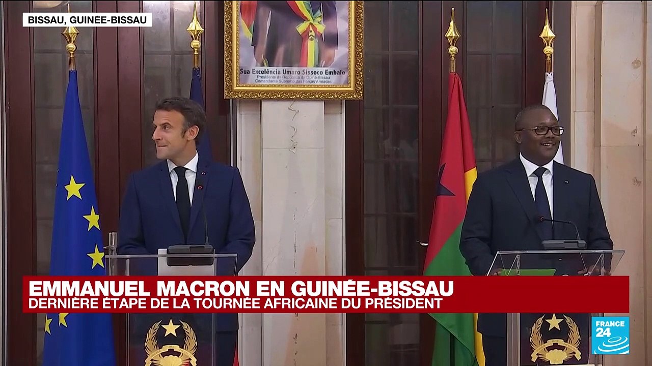 Emmanuel Macron en Guinée-Bissau : suivez la conférence de presse conjointe avec Umaro Sissoco Embalo