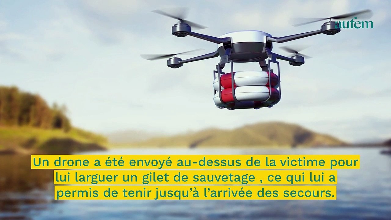 Pris au piège dans de fortes vagues, un enfant est sauvé de la noyade par un drone