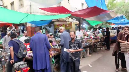 KHARADAR KARACHI POLICE CHOWKI TO CITY COURT- Walking Tour, Paria st, Machi Miani Road, Kharadar 4K
