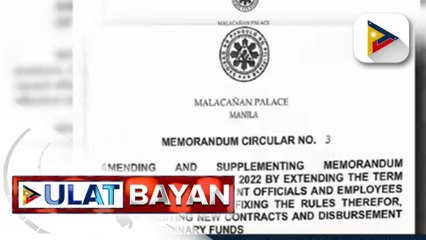 Palasyo, pinalawig hanggang December 2022 ang panunungkulan ng mga OIC at iba pang kawani ng gobyerno