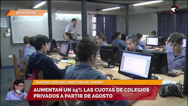 Aumentan un 15% las cuotas de colegios privados a partir de agosto