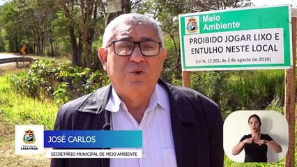 Lixo descartado às margens do ponto de captação de água potável preocupa município