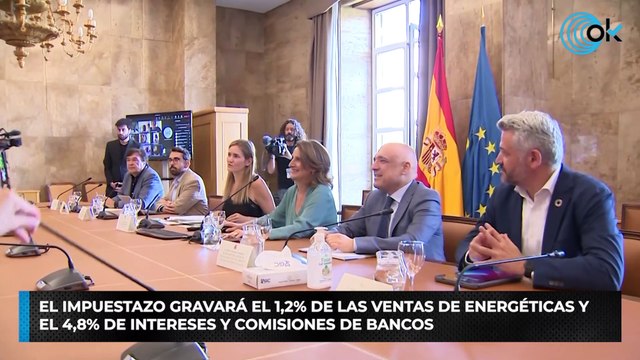El impuestazo gravará el 1,2% de las ventas de energéticas y el 4,8% de intereses y comisiones de bancos